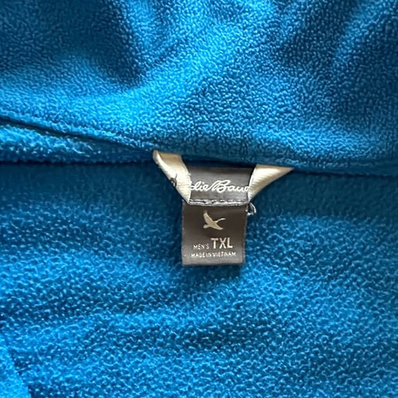 Eddie Bauer Vibrant Blue Fleece Quarter-Zip - Picture 3 of 6